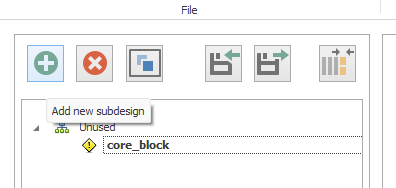 Create new subdesign